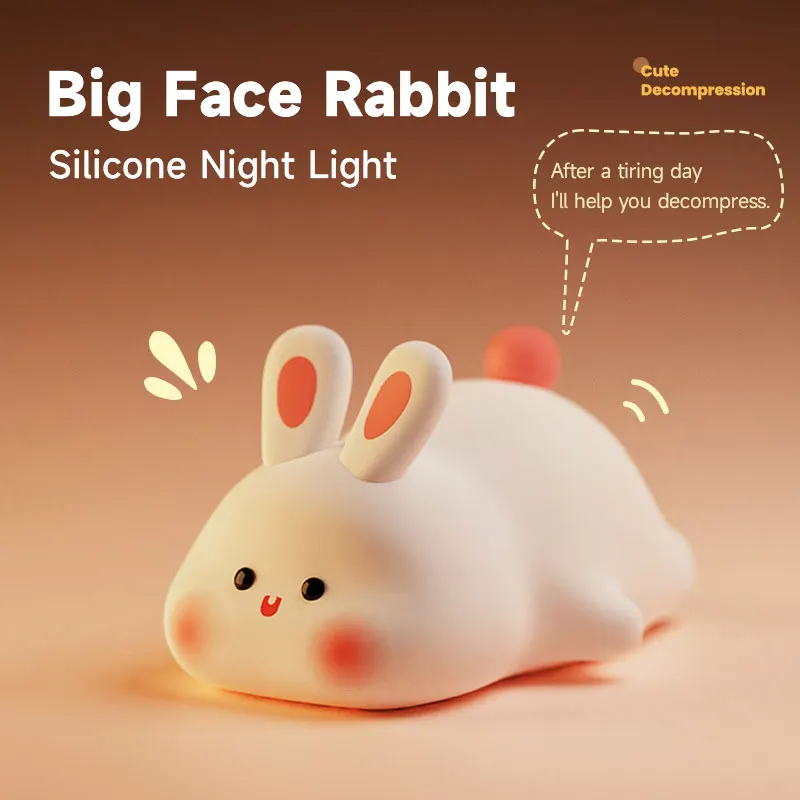 LAMPARA NOCTURNA TACTIL DE SILICONA