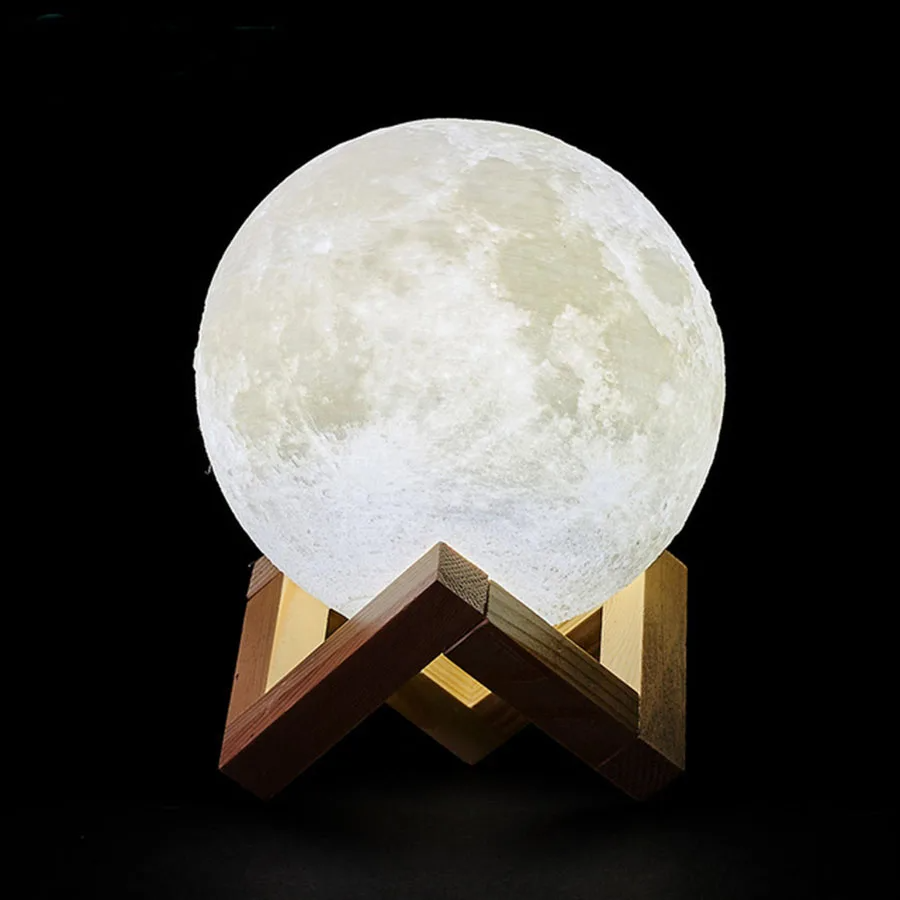 LAMPARA LUNA 3D LUZ LED