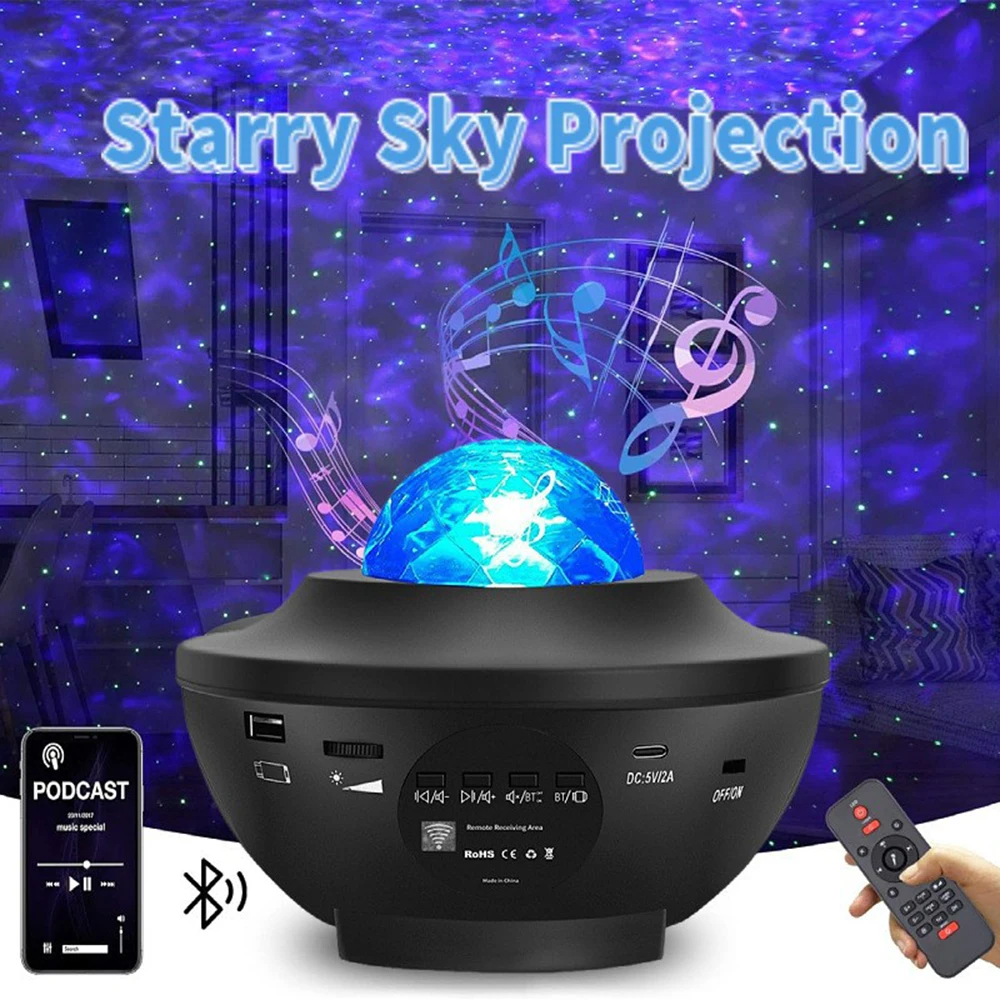 PROYECTOR GALAXY LED con Altavoz Bluetooth