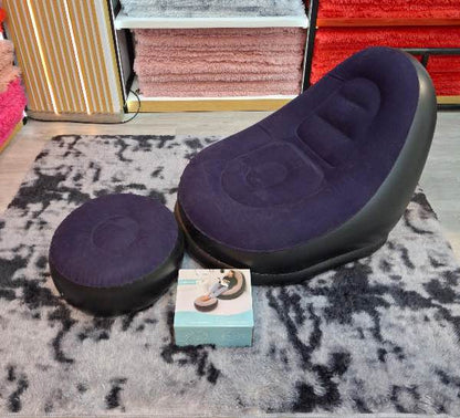 SOFA INFLABLE CON REPOSAPIES