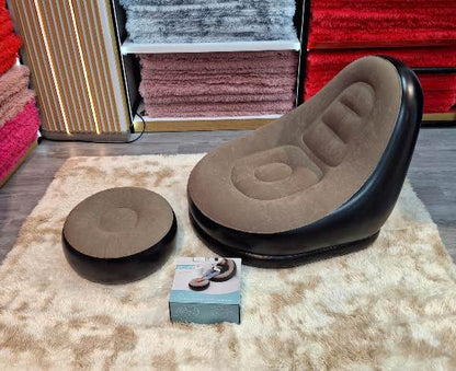 SOFA INFLABLE CON REPOSAPIES