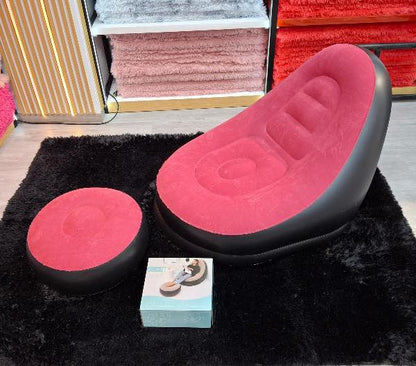 SOFA INFLABLE CON REPOSAPIES