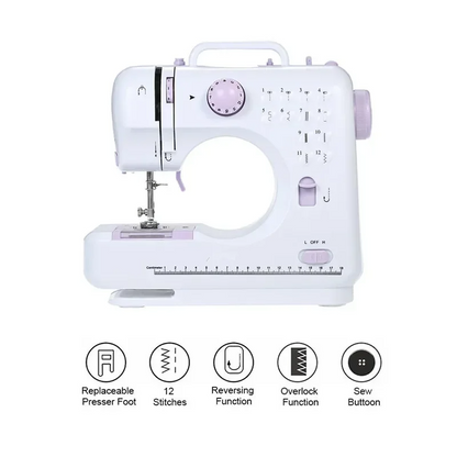 MINI MAQUINA DE COSER DOMESTICA 12 PUNTADAS