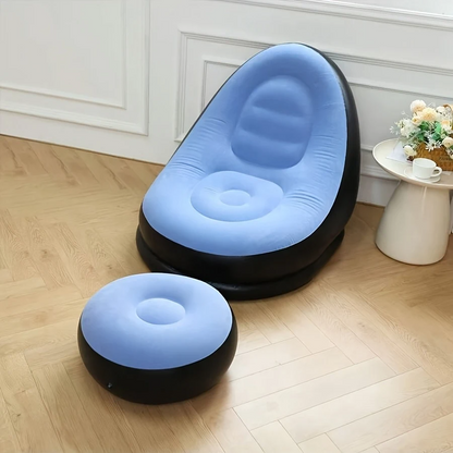 SOFA INFLABLE CON REPOSAPIES