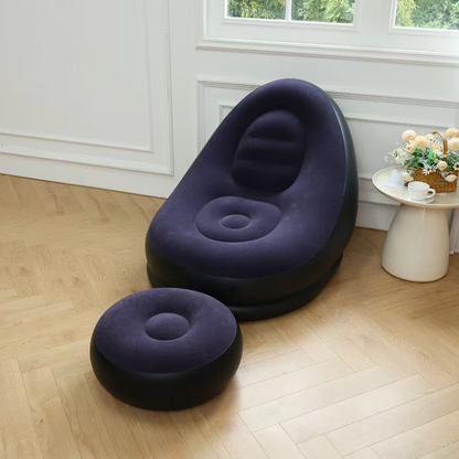SOFA INFLABLE CON REPOSAPIES
