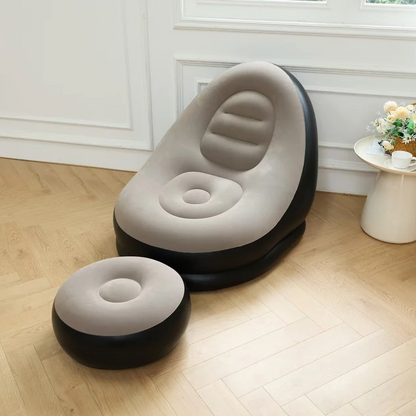 SOFA INFLABLE CON REPOSAPIES
